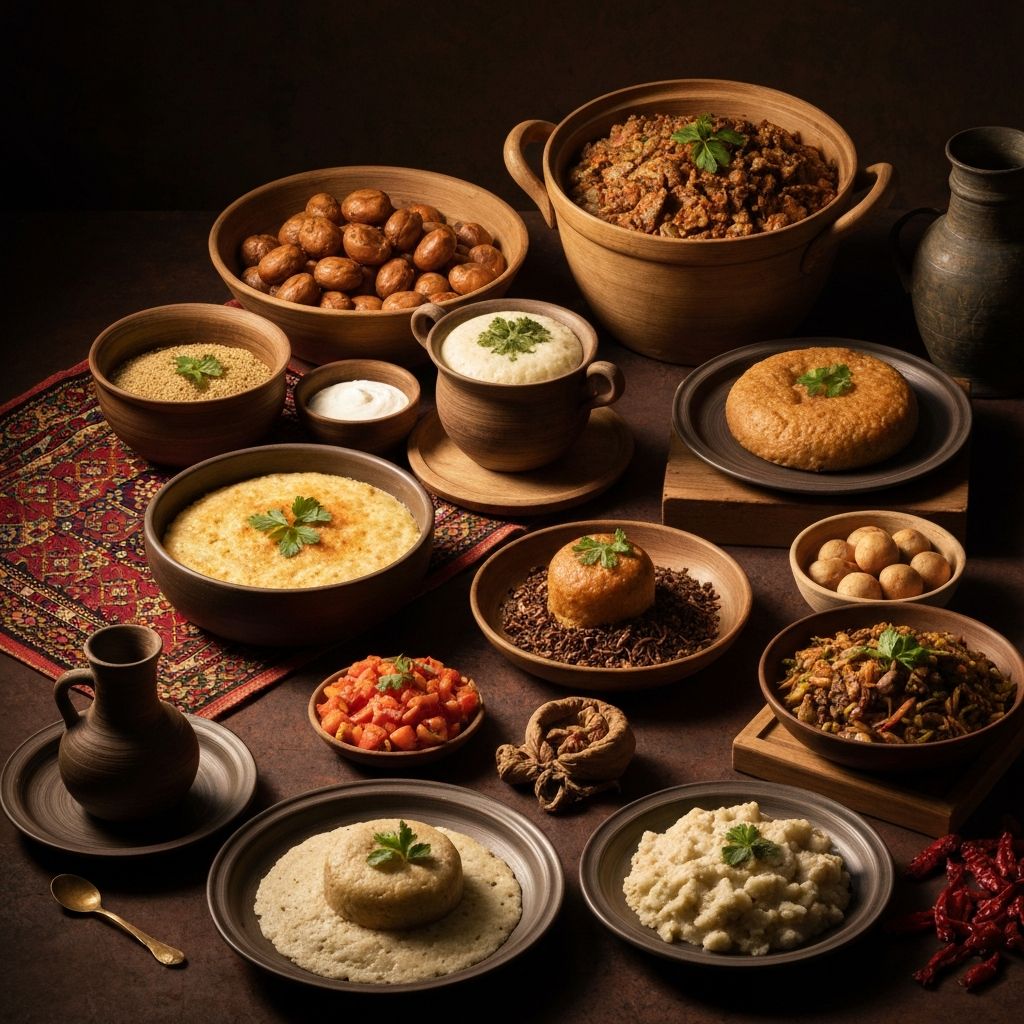 Diverse cultural food traditions and heritage